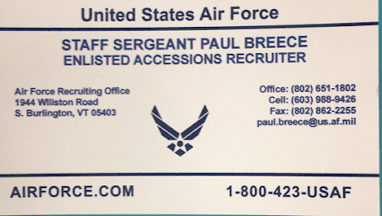 United States Air Force Recruiting Office Rutland Vt
