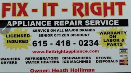 Fix-It-Right Appliance Repair